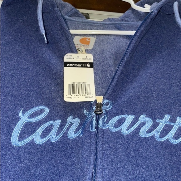Carhartt Women’s Blue Hoodie-Small - Picture 3 of 6